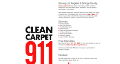 Desktop Screenshot of cleancarpet911.com